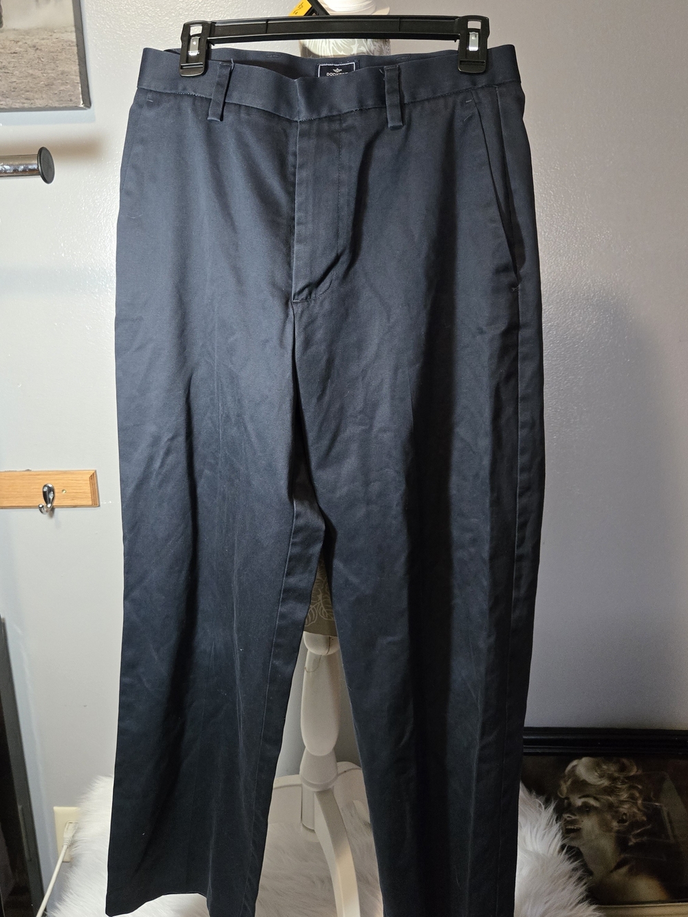 Dockers Men's Navy Straight-Leg Dress Pants